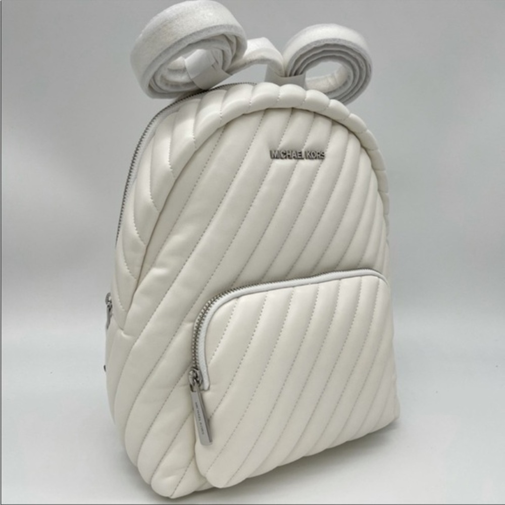 New Michael Kors Medium Erin Backpack
Optic White